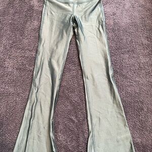 Tiger Friday Girls Metallic Gray Flare Leggings